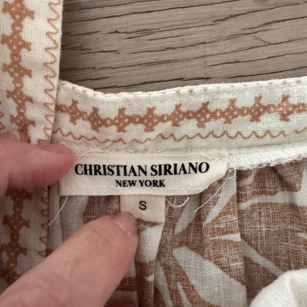 Christian Siriano Boho Peasant Top size small - Picture 2 of 6